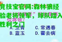 竞技宝官网:森林狼经验老将领军，球队踏入胜利之门